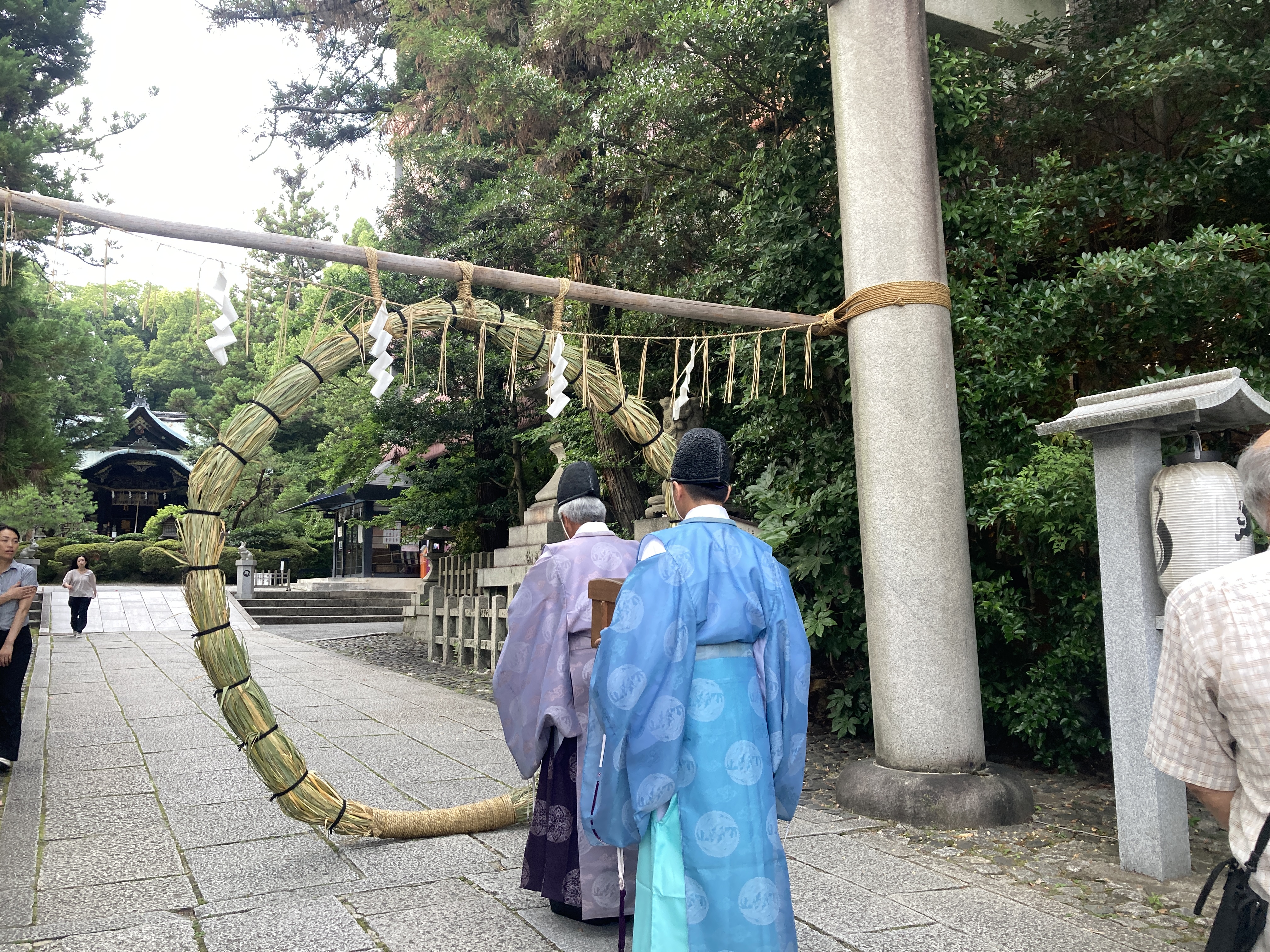 左京区・東天王岡崎神社で夏越の祓いと茅の輪くぐり - こまつ広明