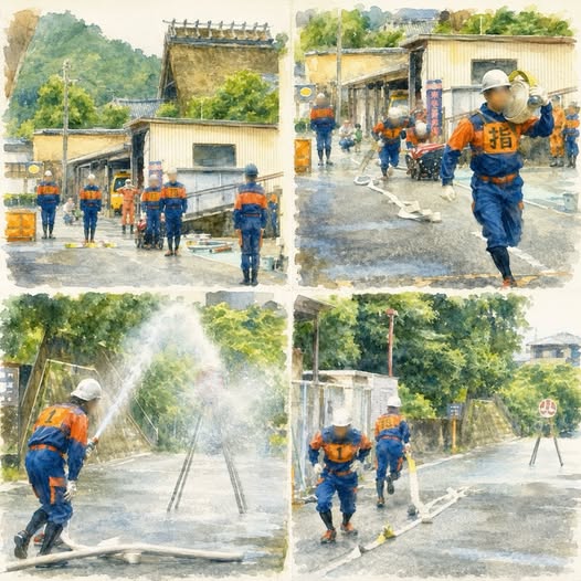兵庫・猪名川町【操法大会へ、猪名川町消防団出陣！／いながわ元気】のサムネイル