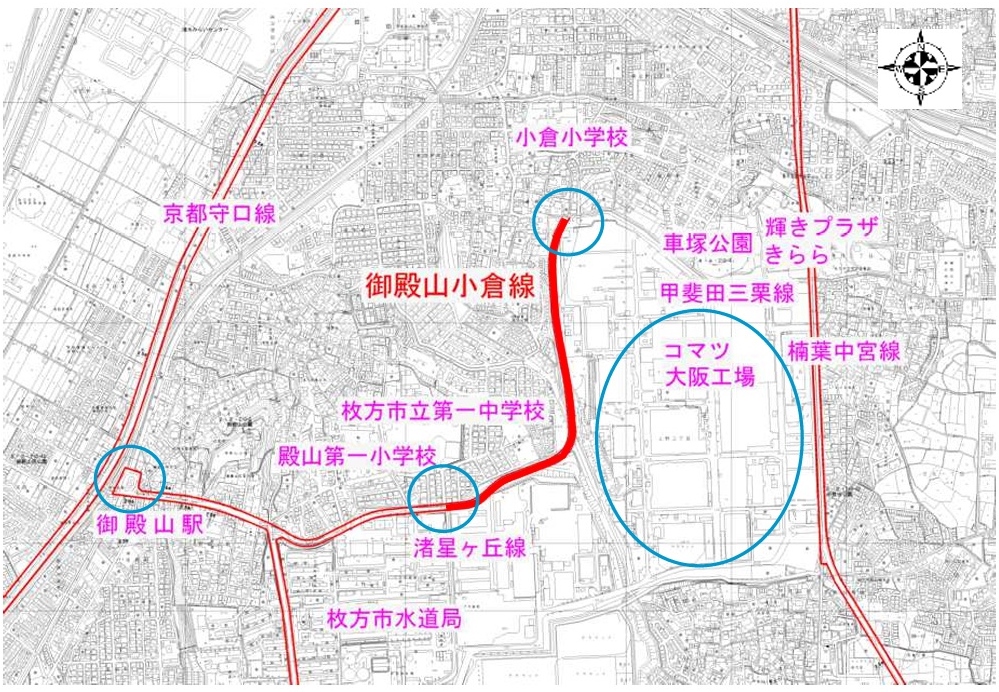 枚方市都市計画地図 – 来てみてひらかたマップ – ONPF