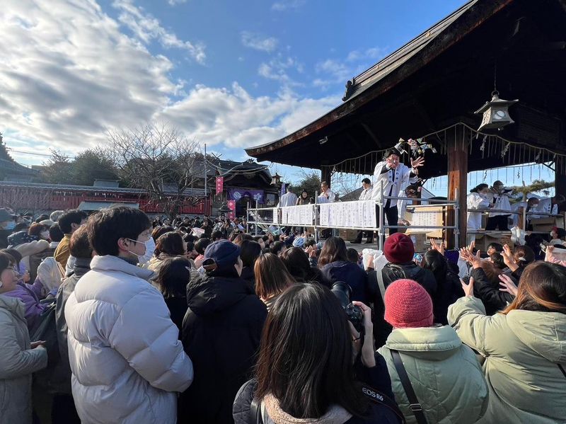 こんにちは♪スタッフです!#平野神社にて行われた、#平野神社節分祭り こんにちは♪スタッフです!#平野神社にて行われた、#平野神社節分祭り