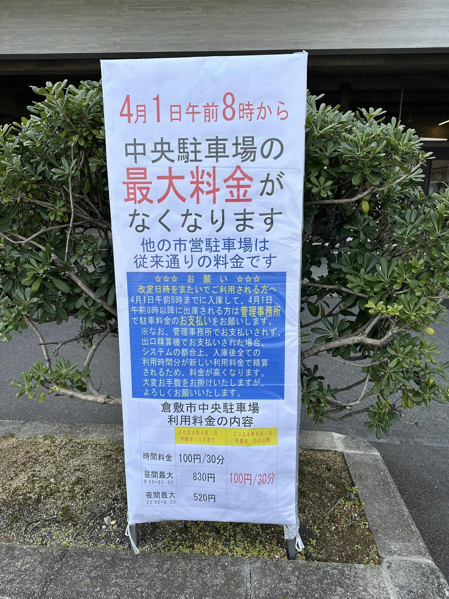 倉敷 市営 中央 駐 車場