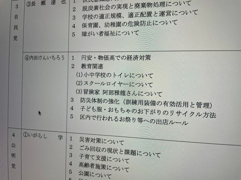 明日に迫る一般質問の最終確認を行いました。 - 内田けんいちろう 