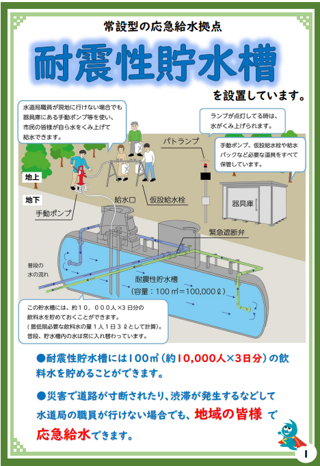 耐震性貯水槽が設置【倉敷市議会議員】2024.7.11 - さいとう武次郎