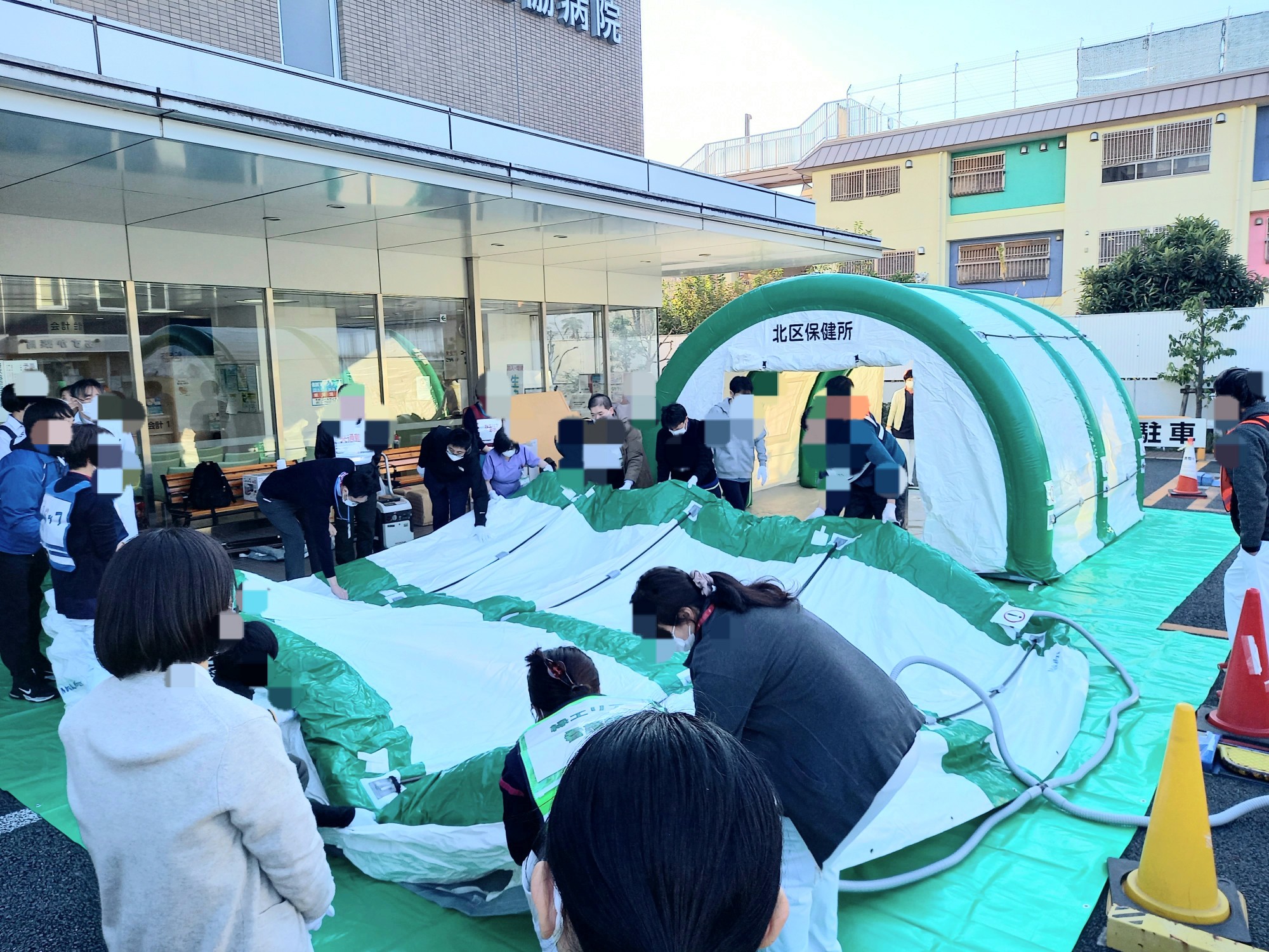 災害時の緊急医療救護所、開設訓練を見学 - 山崎たい子(ヤマザキタイコ) | 選挙ドットコム