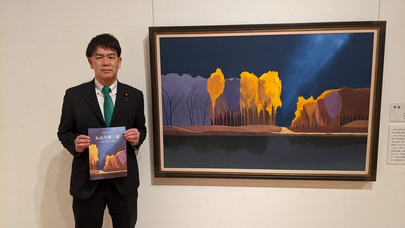 安城を代表する丸山今朝三治先生の展覧会、円空仏、風景、童子と異なる