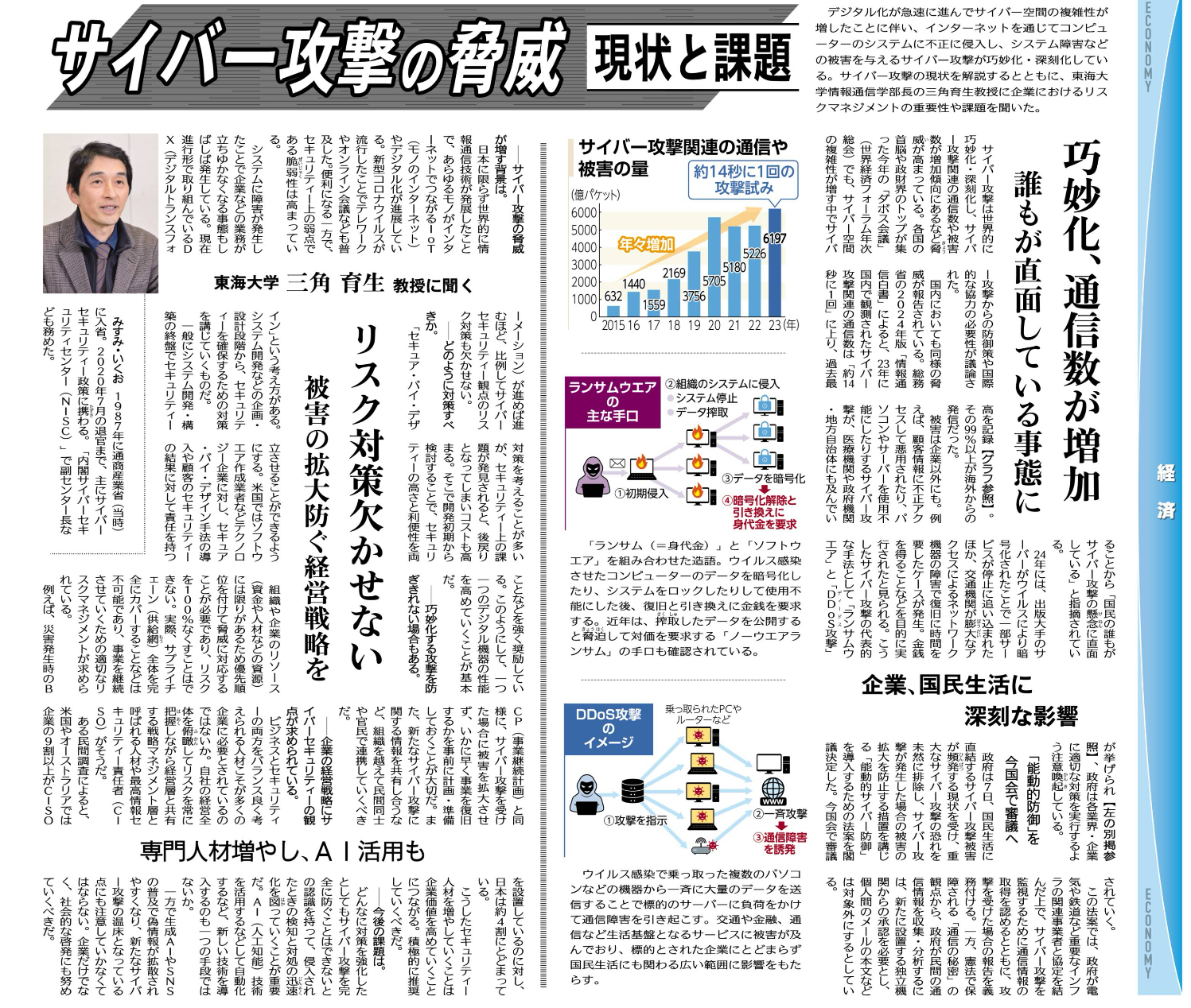 サイバー攻撃の脅威に立ち向かうための新たな取り組みとは？ 大塚公彦（兵庫県議会議員）が解説 - おおつか公彦（オオツカキミヒコ） ｜ 選挙ドットコム