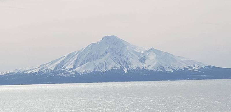 稚内市】今日の利尻富士今日は朝から天気が良く、久しぶりに利尻岳が