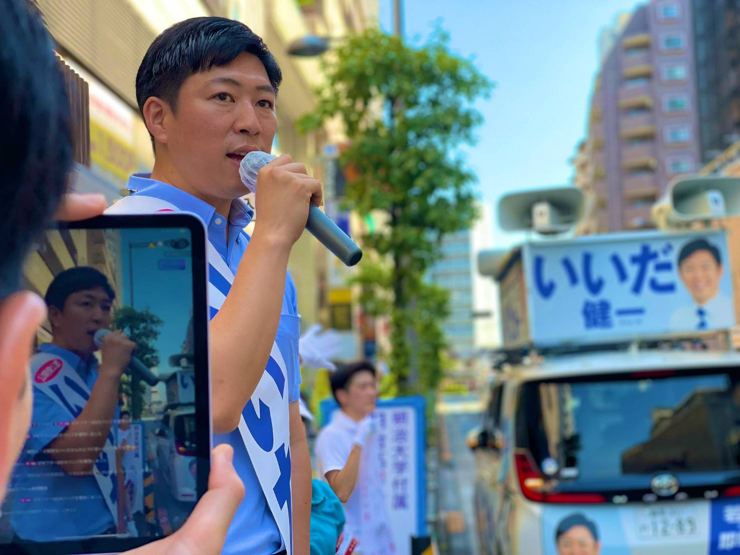 調布駅東急ストア前より街頭演説with TikTokライブ