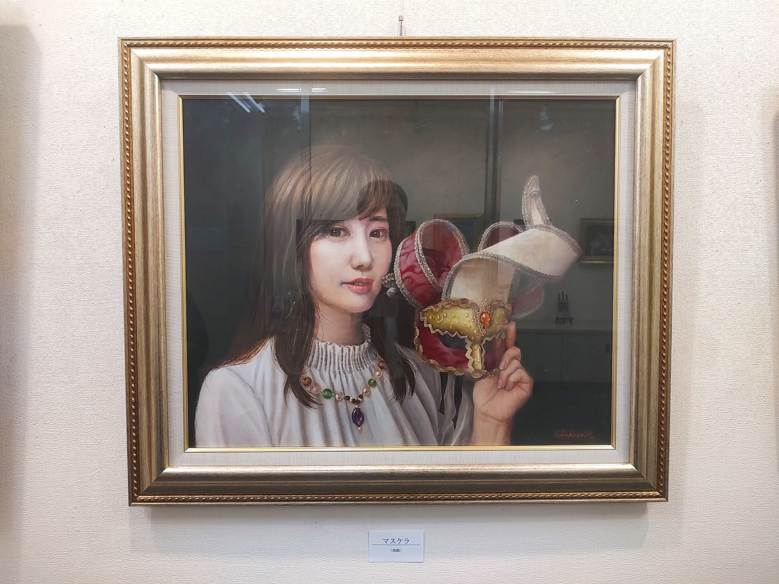 石川善一、舞妓繚乱、希少画集画、新品高級額・額装付、状態良好 石川善一、舞妓繚乱、希少画集画、新品高級額・額装付、状態良好