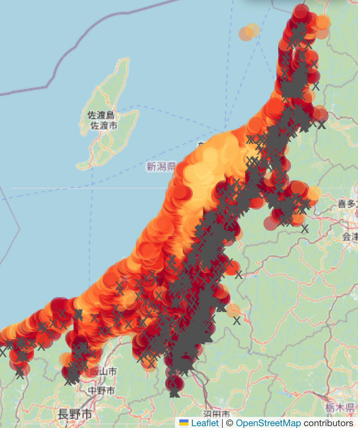 新潟県】📍新潟県でもクマ遭遇AI予測マップが公開されました（上智大学