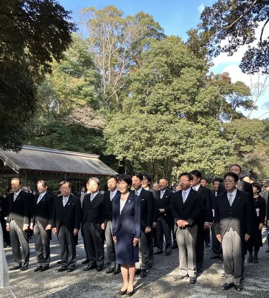 高市総理とともに伊勢神宮参拝 - 松本ひさし（マツモトヒサシ