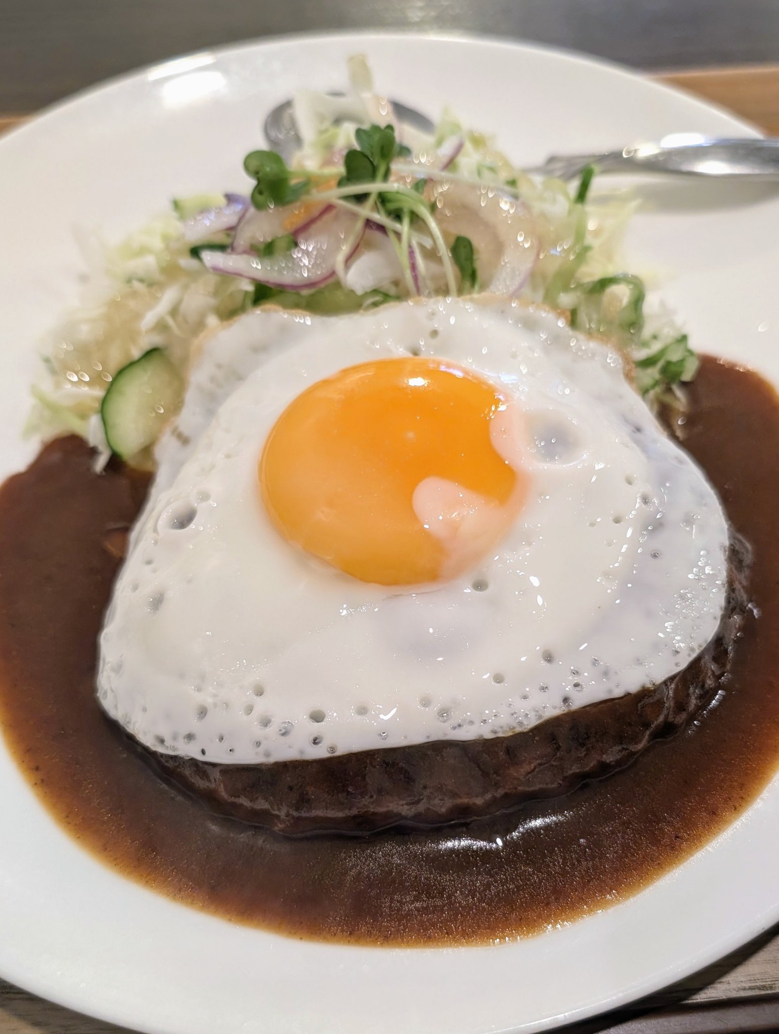 江東区ランチ｜東大島「キッチン・ヒイラギ」のハンバーグステーキ定食 - 中島ゆうたろう（ナカジマユウタロウ） ｜ 選挙ドットコム