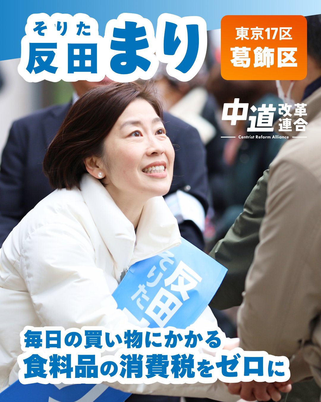 【中古】 借用概念と税務争訟 食料品の消費税ゼロに】反田まり| 東京17区（葛飾）| 中道改革連合