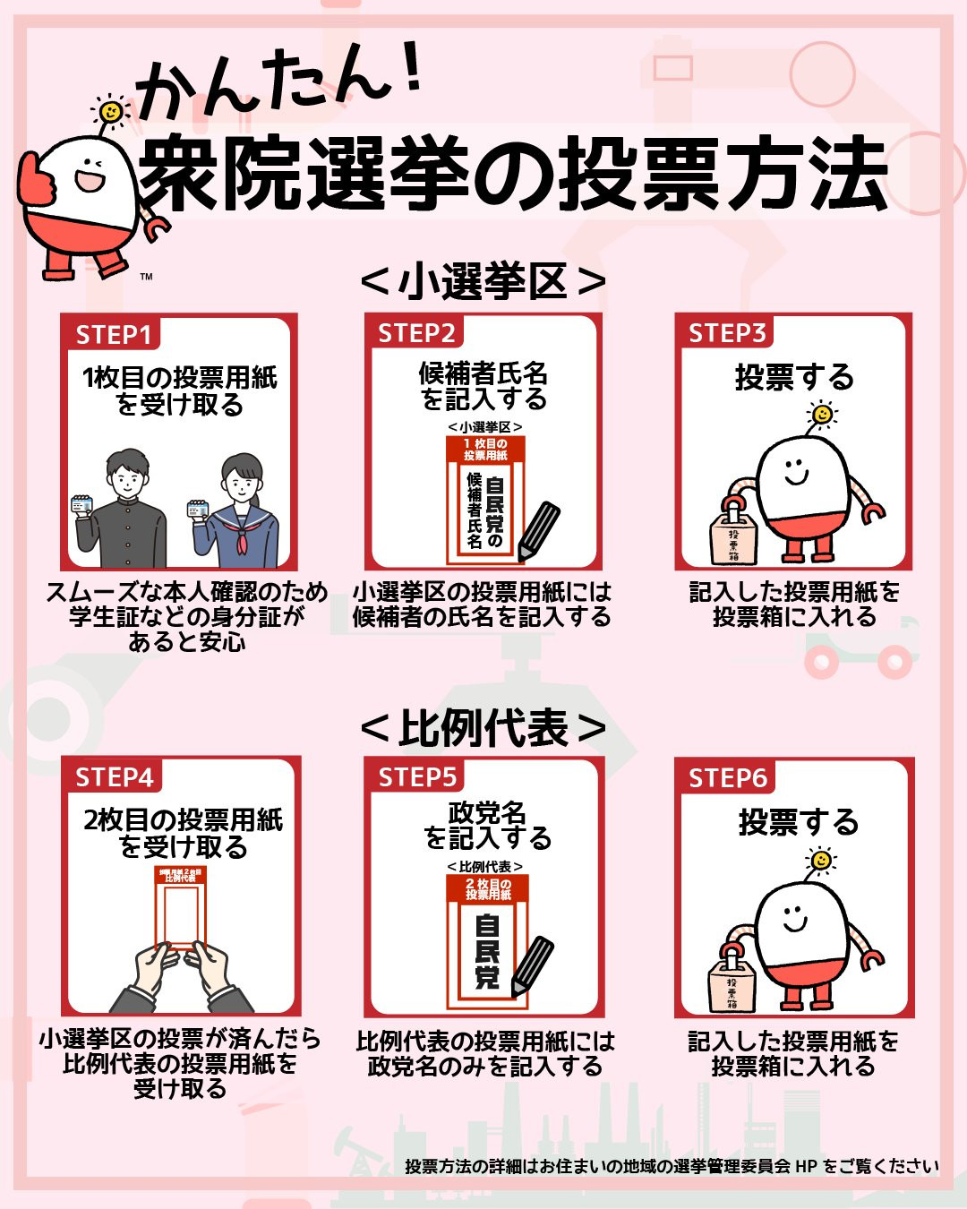 衆院選埼玉９区自民党公認立候補者大塚拓より衆院選の投票方法についてのご案内です