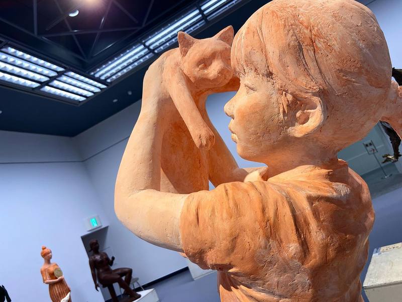 岡崎の若き彫刻家の加藤真浩さんの日展入選作品を観に行きました