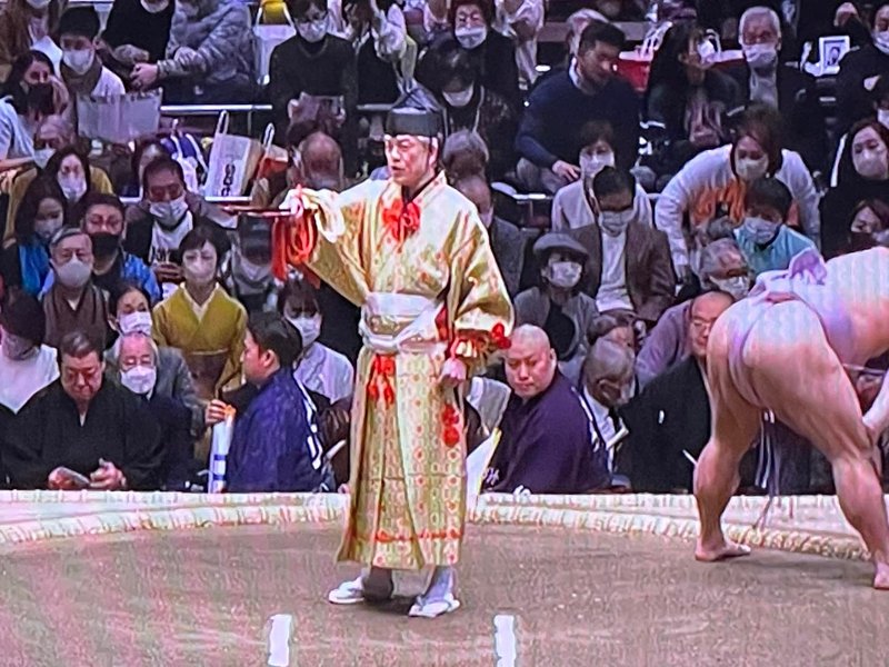 あわせて、木村晃之助】格付は三役行司4人の一人、九重部屋、式