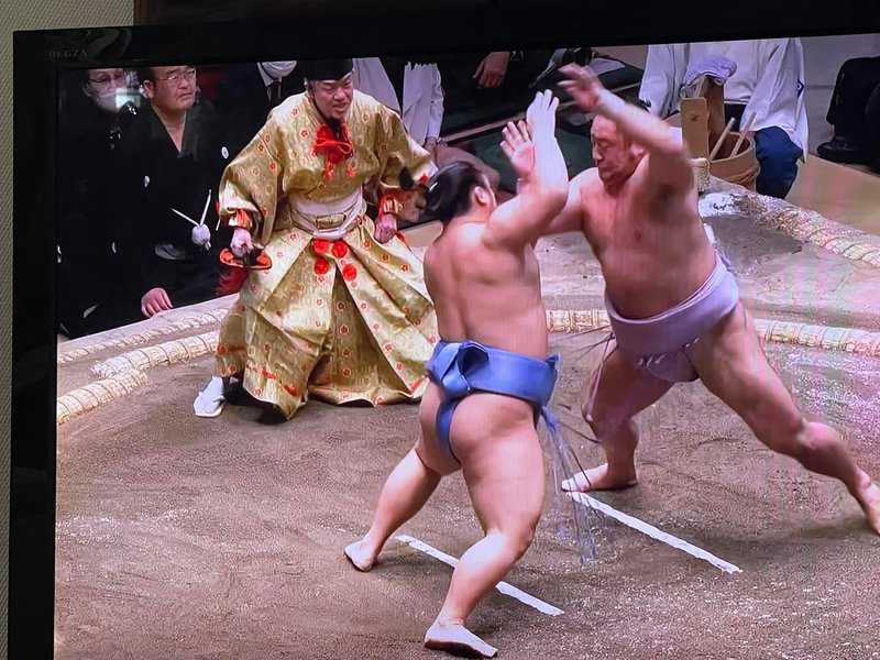 あわせて、木村晃之助】格付は三役行司4人の一人、九重部屋、式