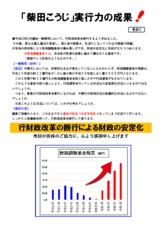 柴田こうじ　実行力の成果！